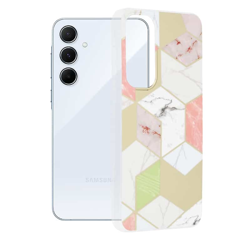 Techsuit Marble Series - Samsung Galaxy A55 - Μωβ - Image 7