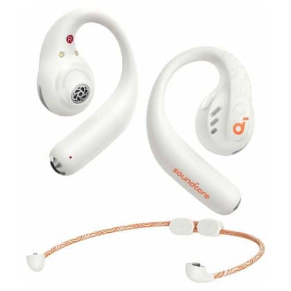 Anker - Ασύρματα Ακουστικά SoundCore AeroFit Pro (A3871G21) - για Αθλητισμό, Bluetooth, Αδιάβροχα - Λευκό