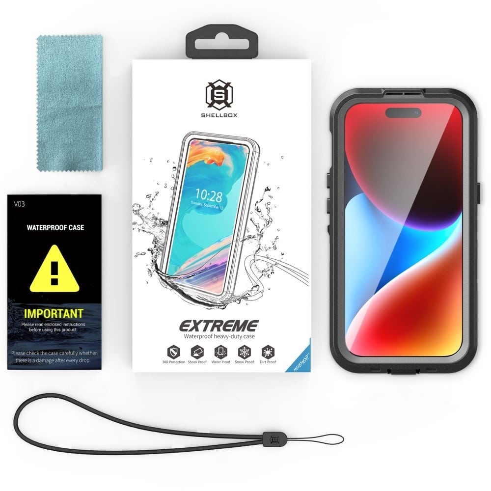 ShellBox - Αδιάβροχη Θήκη MagSafe IP68 - iPhone 15 - Μαύρο - Image 4