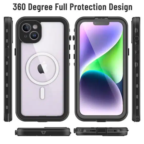ShellBox - Αδιάβροχη Θήκη IP68 - iPhone 14 - Μαύρο
