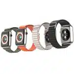 Techsuit - Watchband (W037) - Apple Watch 1/2/3/4/5/6/7/8/9/10/SE/SE 2/Ultra/Ultra 2 (42/44/45/46/49mm) - Black - Image 5
