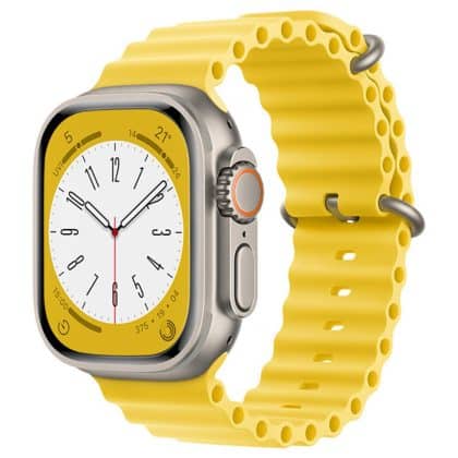 Techsuit Watchband (W038) - θήκη για Apple Watch 1 / 2 3 4 5 6 7 8 9 10 11 SE (2022) Ultra - Κίτρινο