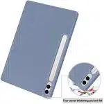 Techsuit - Flex Trifold (με Θήκη για Μολύβι) - Samsung Galaxy Tab S9 FE Plus - Γκρι - Image 2
