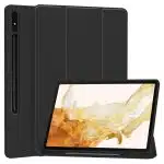 Techsuit - Flex Trifold (with Pencil Holder) - Samsung Galaxy Tab S7 / S8 - Black - Image 2