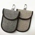 Techsuit - RFID Αντικλεπτικό (AF1) - για Κάρτες & Κλειδιά, Αδιάβροχο Δέρμα, Μεταλλική Υβριδική Ίνα, Αποκλειστής EMF, 12.5x9 - Γκρι - Image 5