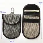 Techsuit - RFID Αντικλεπτικό (AF1) - για Κάρτες & Κλειδιά, Αδιάβροχο Δέρμα, Μεταλλική Υβριδική Ίνα, Αποκλειστής EMF, 12.5x9 - Γκρι - Image 12