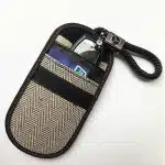 Techsuit - RFID Αντικλεπτικό (AF1) - για Κάρτες & Κλειδιά, Αδιάβροχο Δέρμα, Μεταλλική Υβριδική Ίνα, Αποκλειστής EMF, 12.5x9 - Γκρι - Image 3