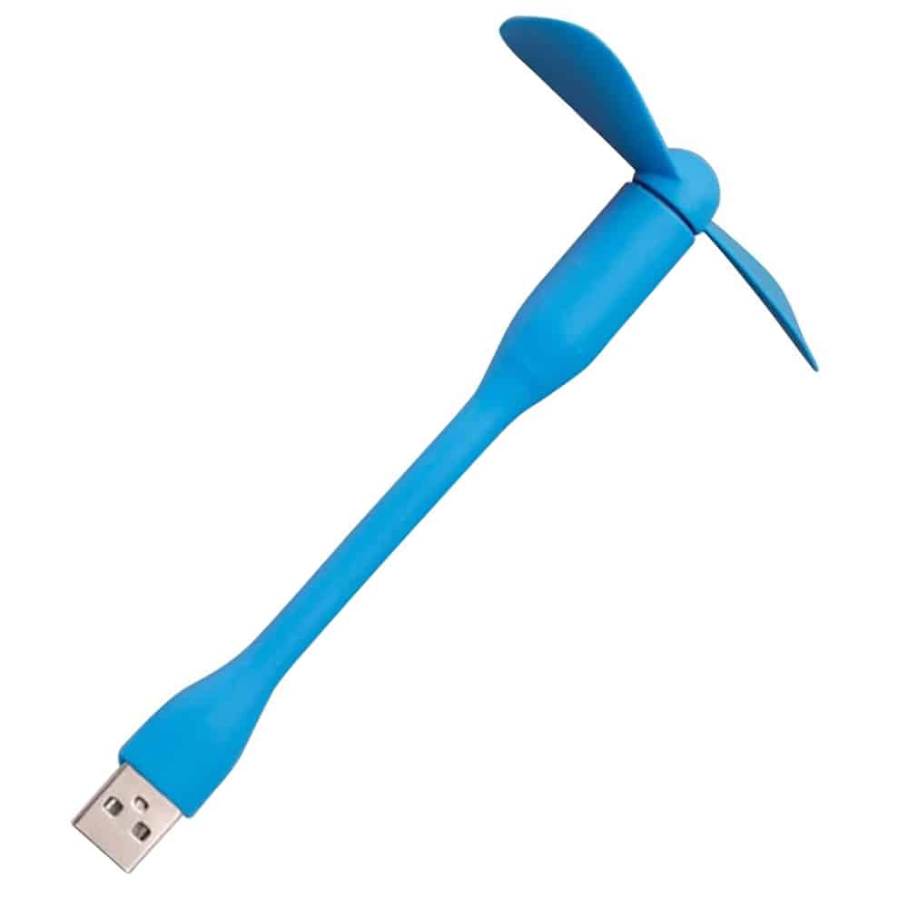 Techsuit - Μίνι Ανεμιστήρας USB (TUF1) - Φορητός, Ευέλικτος, Καμπύλος, 5V - Μπλε - Image 2