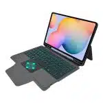 Techsuit - KeyTab Pro + Screen Protector (with RGB Wireless Keyboard/Stylus Pen Holder) - Samsung Galaxy Tab S6 Lite (2020/2022/2024) - Black - Image 3