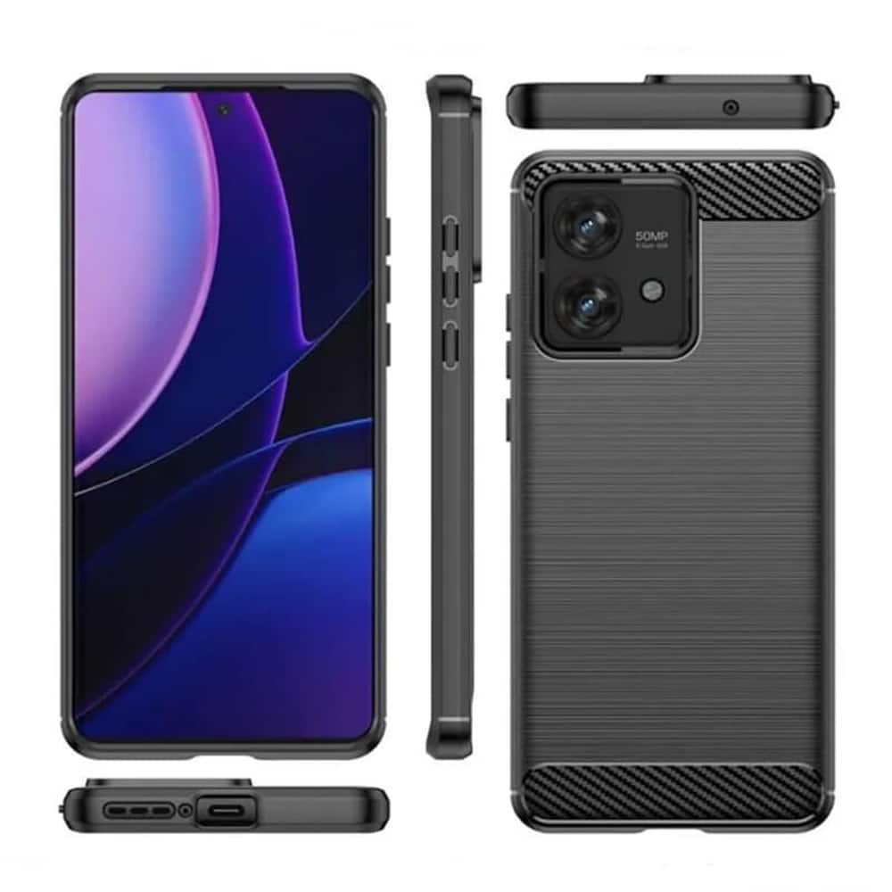 Techsuit - Carbon Silicone - Motorola Edge 40 Neo - Μπλε - Image 4