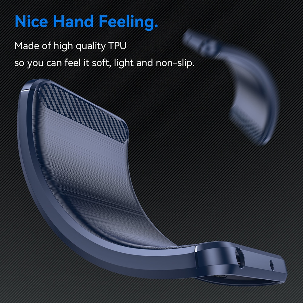 Techsuit - Carbon Silicone - Motorola Edge 40 Neo - Μπλε - Image 8