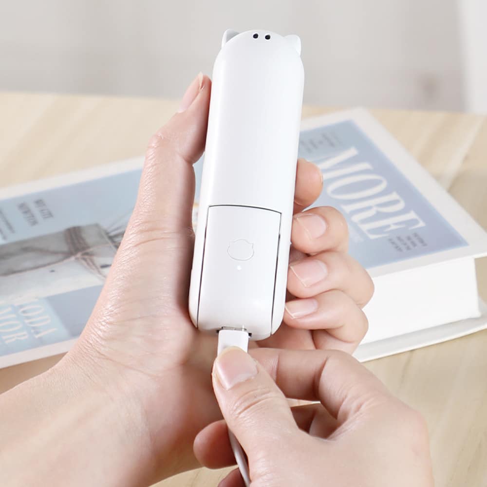 Techsuit - Μίνι Φορητός Ανεμιστήρας Χεριού (HZ001) - 2000mAH, Επαναφορτιζόμενο USB, 3 Ρυθμιζόμενες Ταχύτητες - Πράσινο - Image 5