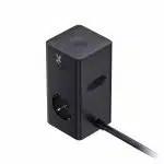 Baseus - Power Bank (E00023606113-00) - 3x Shuko, 2x USB, 2x Type-C, GaN, LED, Γρήγορη Φόρτιση 35W, 1.5m - Cluster Black - Image 5