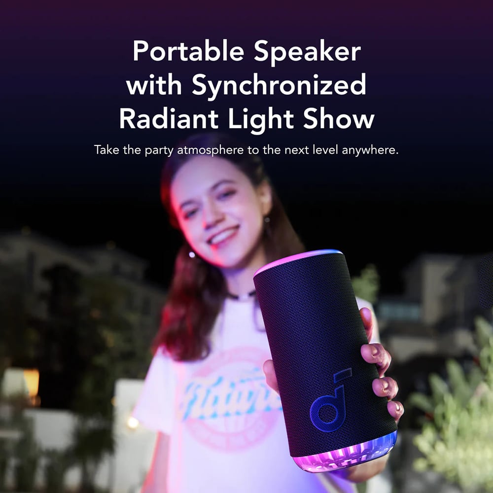 Anker - Ασύρματο Ηχείο SoundCore Glow (A3166G31) - Ήχος 360°, 30W, IP67 - Μπλε - Image 3