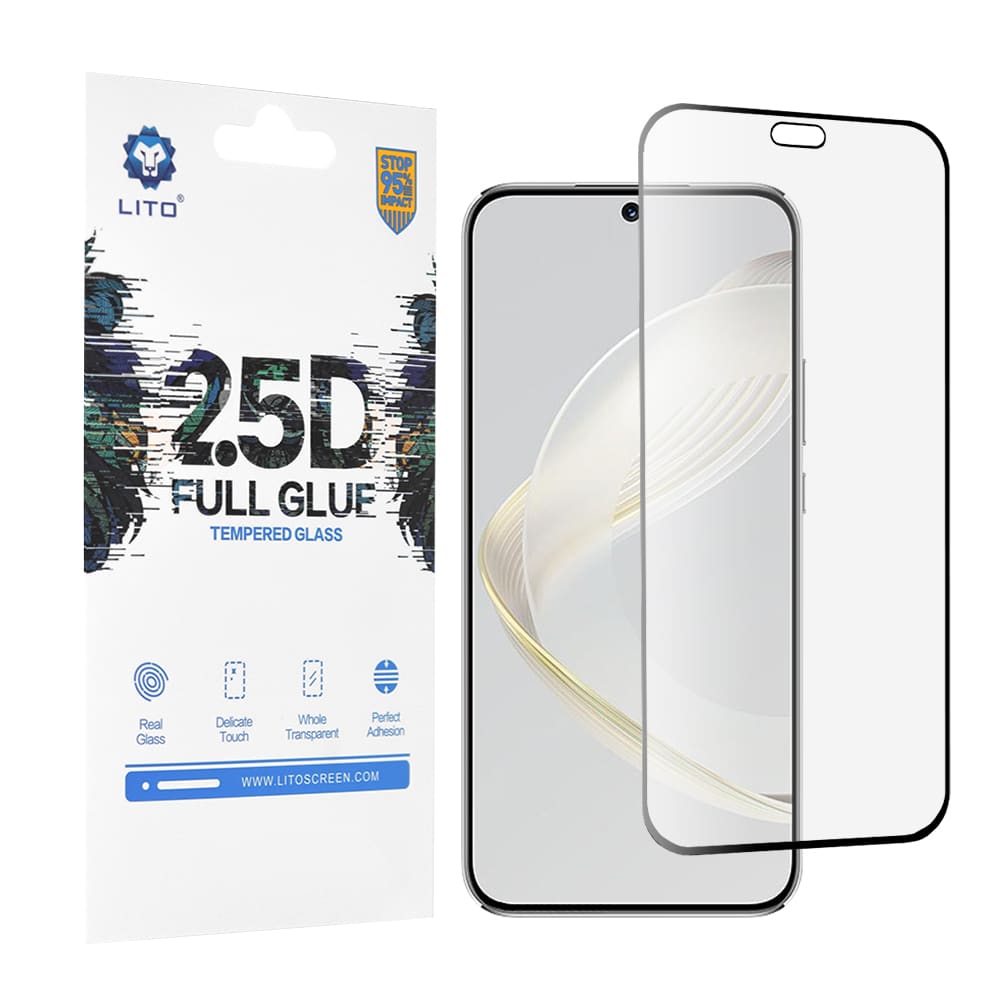 Lito - 2.5D FullGlue Γυαλί - Huawei nova 11 / nova 12s - Μαύρο - Image 2