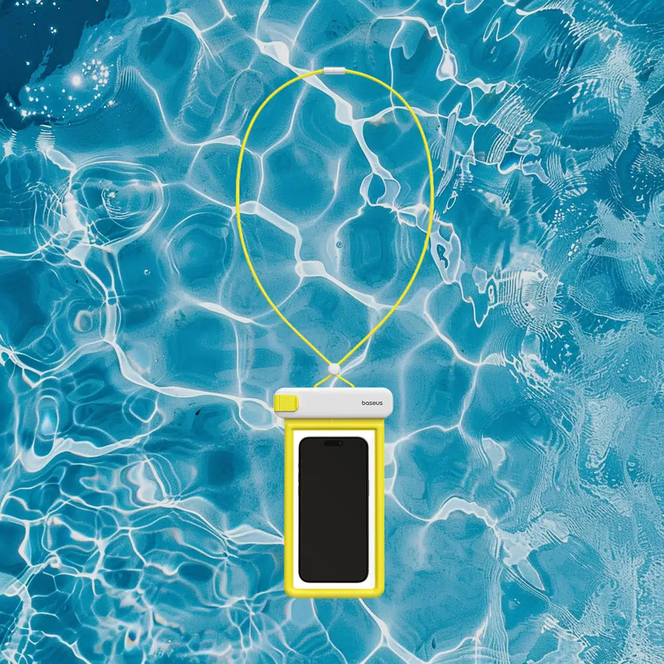 Baseus DeepDive θήκη αδιάβροχη IPX8 με 4 στρώσεις σφράγισης - λευκό και κίτρινο - Image 14