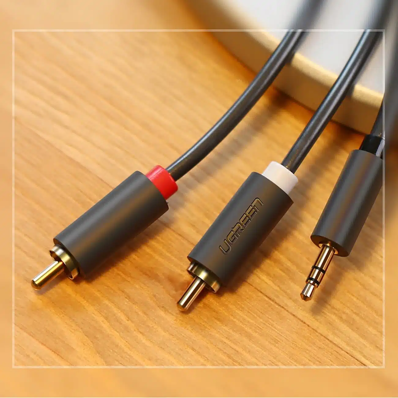 Ugreen AV102 10510 καλώδιο 3.5 mm mini jack (αρσενικό) / 2RCA (αρσενικό) 2m - γκρι - Image 11