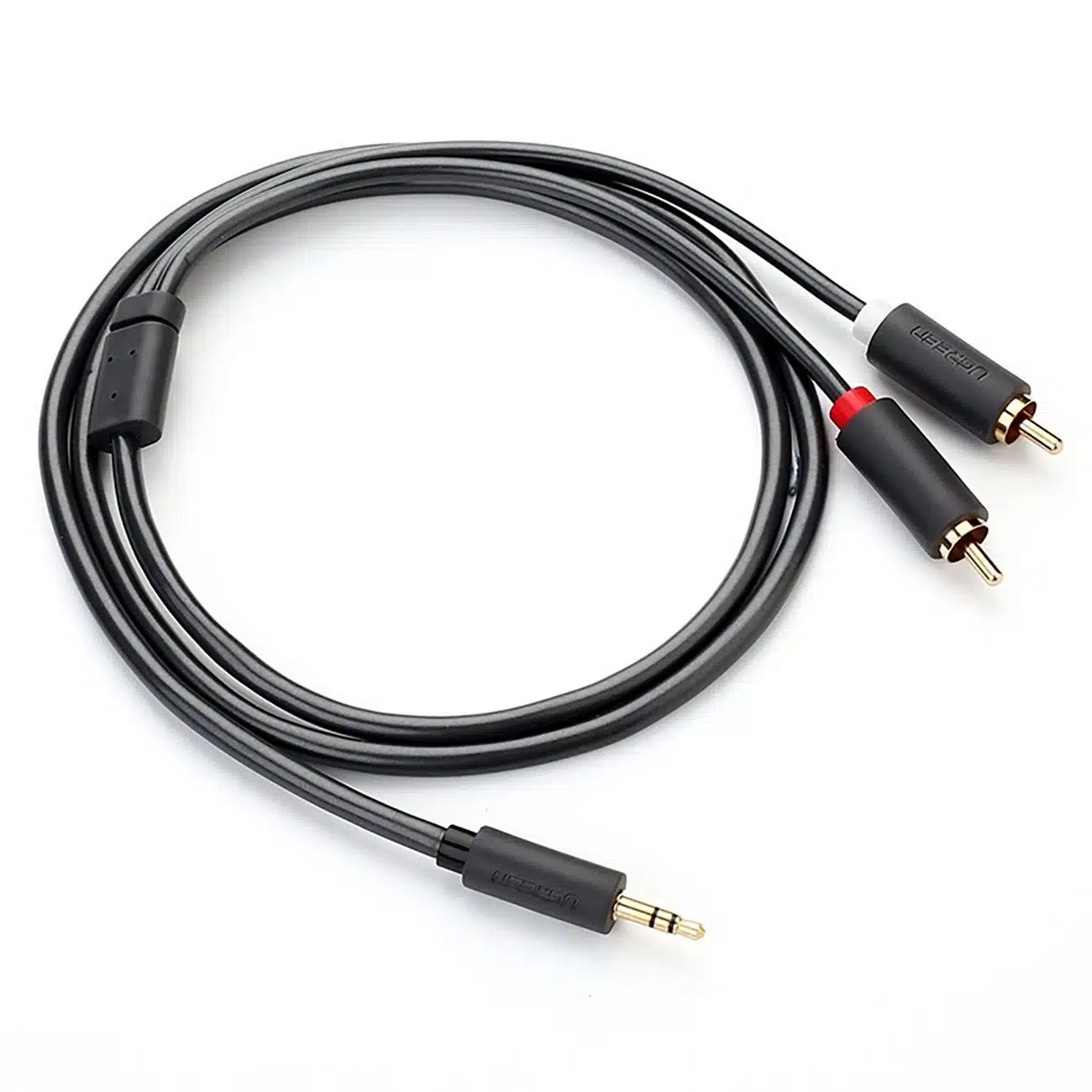 Ugreen AV102 10510 καλώδιο 3.5 mm mini jack (αρσενικό) / 2RCA (αρσενικό) 2m - γκρι - Image 4