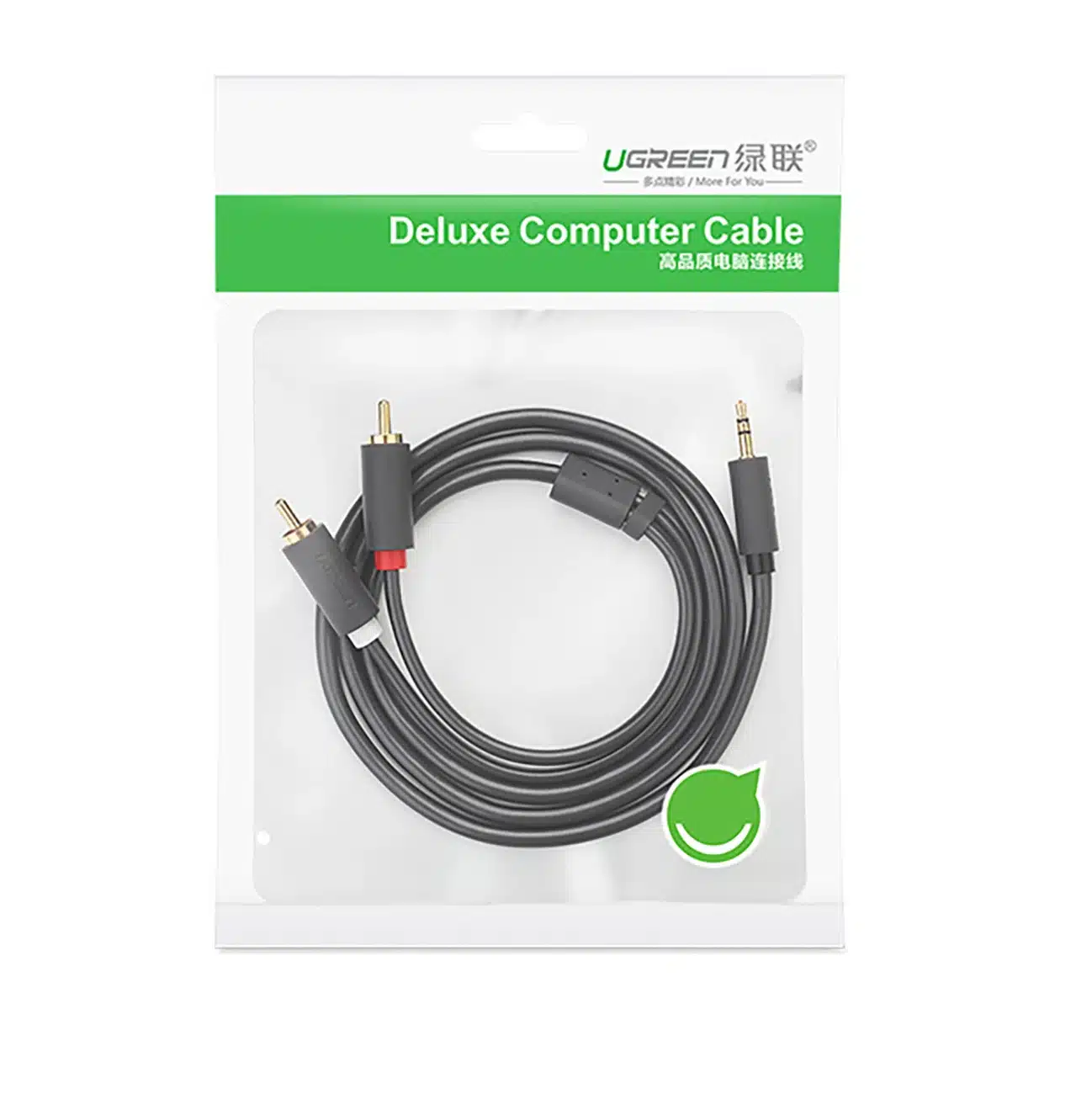Ugreen AV102 10510 καλώδιο 3.5 mm mini jack (αρσενικό) / 2RCA (αρσενικό) 2m - γκρι - Image 5