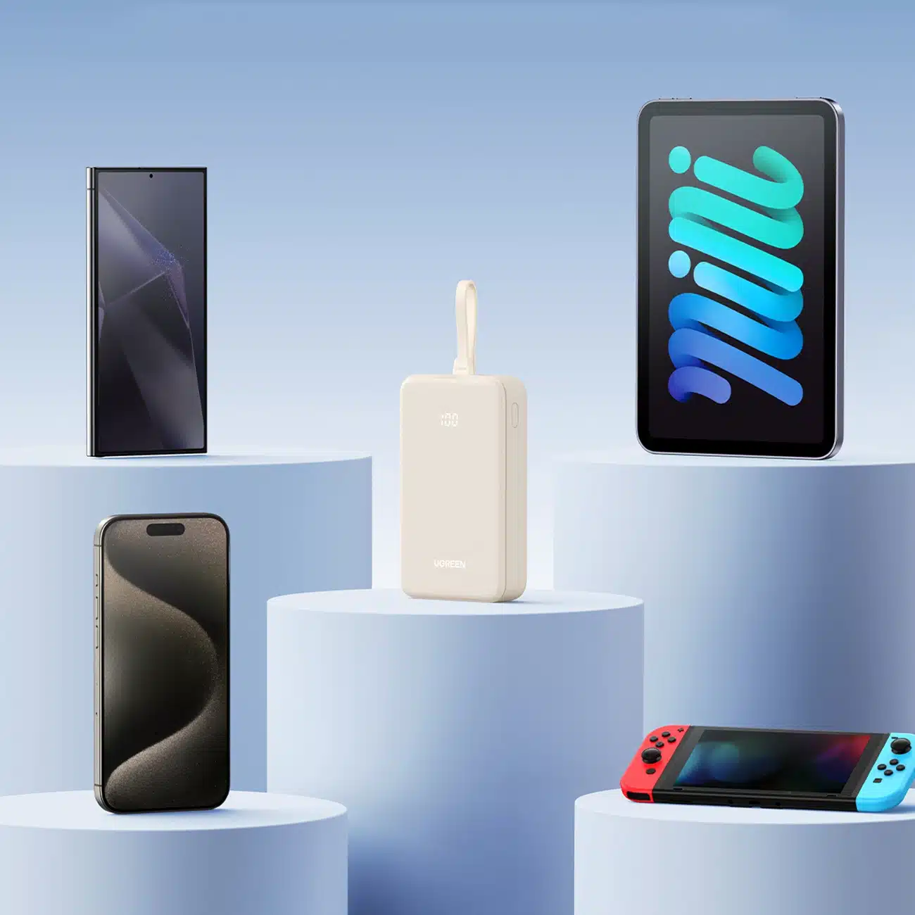 Ugreen PB505 Powerbank 20000mAh 22.5W USB-C USB-A με ενσωματωμένο καλώδιο USB-C - Λευκό - Image 12