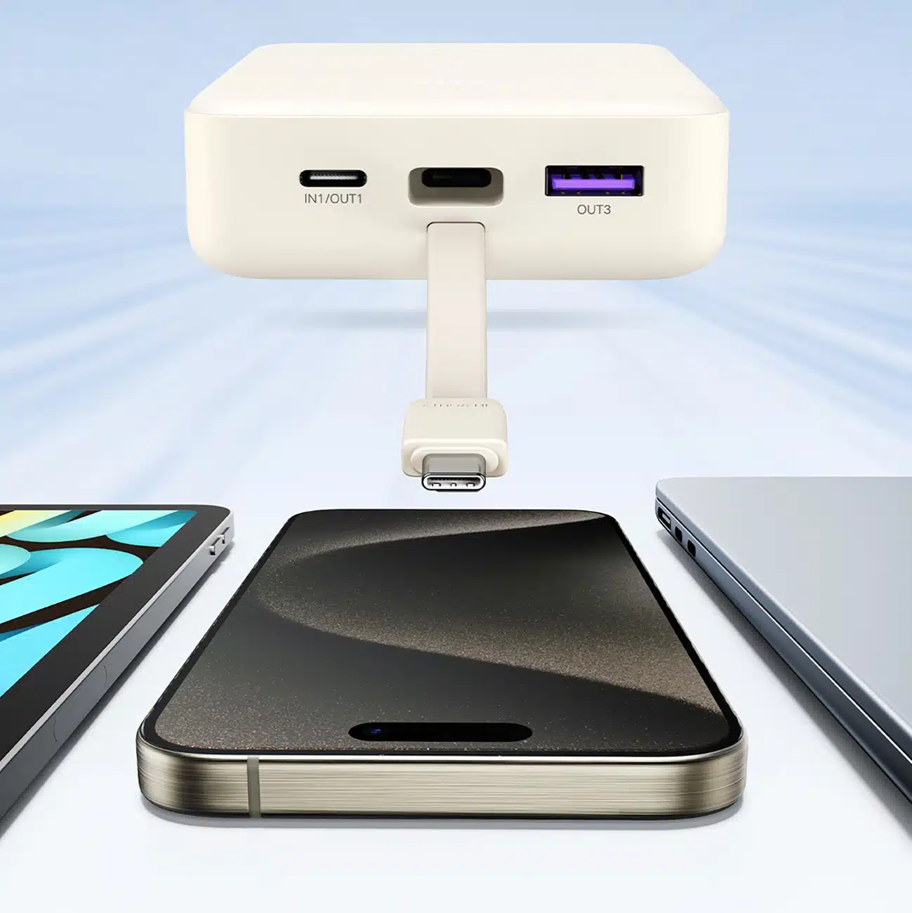 Ugreen PB505 Powerbank 20000mAh 22.5W USB-C USB-A με ενσωματωμένο καλώδιο USB-C - Λευκό - Image 15