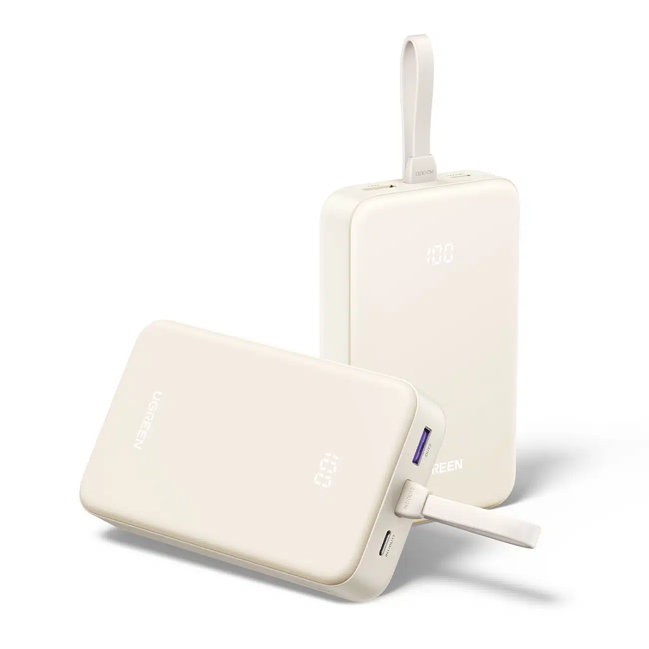 Ugreen PB505 Powerbank 20000mAh 22.5W USB-C USB-A με ενσωματωμένο καλώδιο USB-C - Λευκό - Image 5