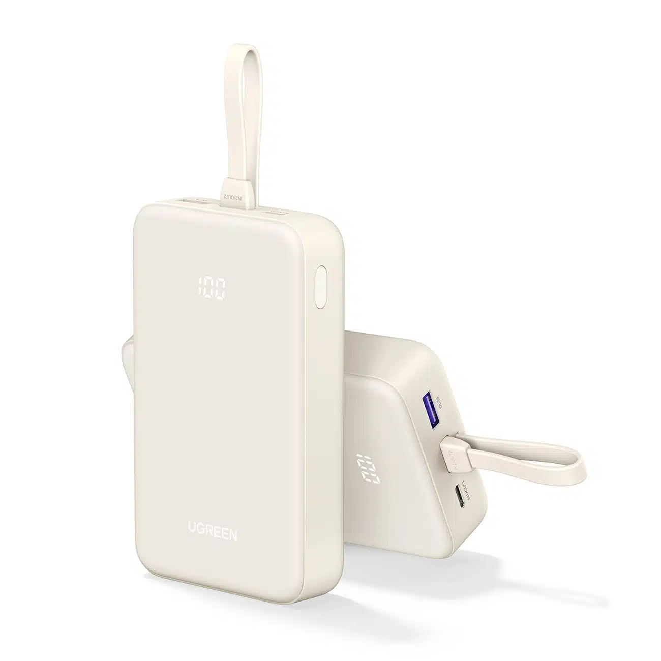Ugreen PB505 Powerbank 20000mAh 22.5W USB-C USB-A με ενσωματωμένο καλώδιο USB-C - Λευκό - Image 6