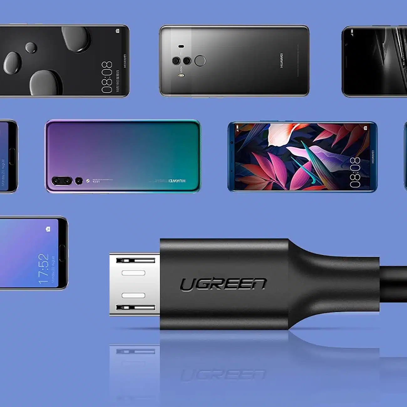 Ugreen US289 60135 καλώδιο micro USB / USB-A 0.5m - μαύρο - Image 9