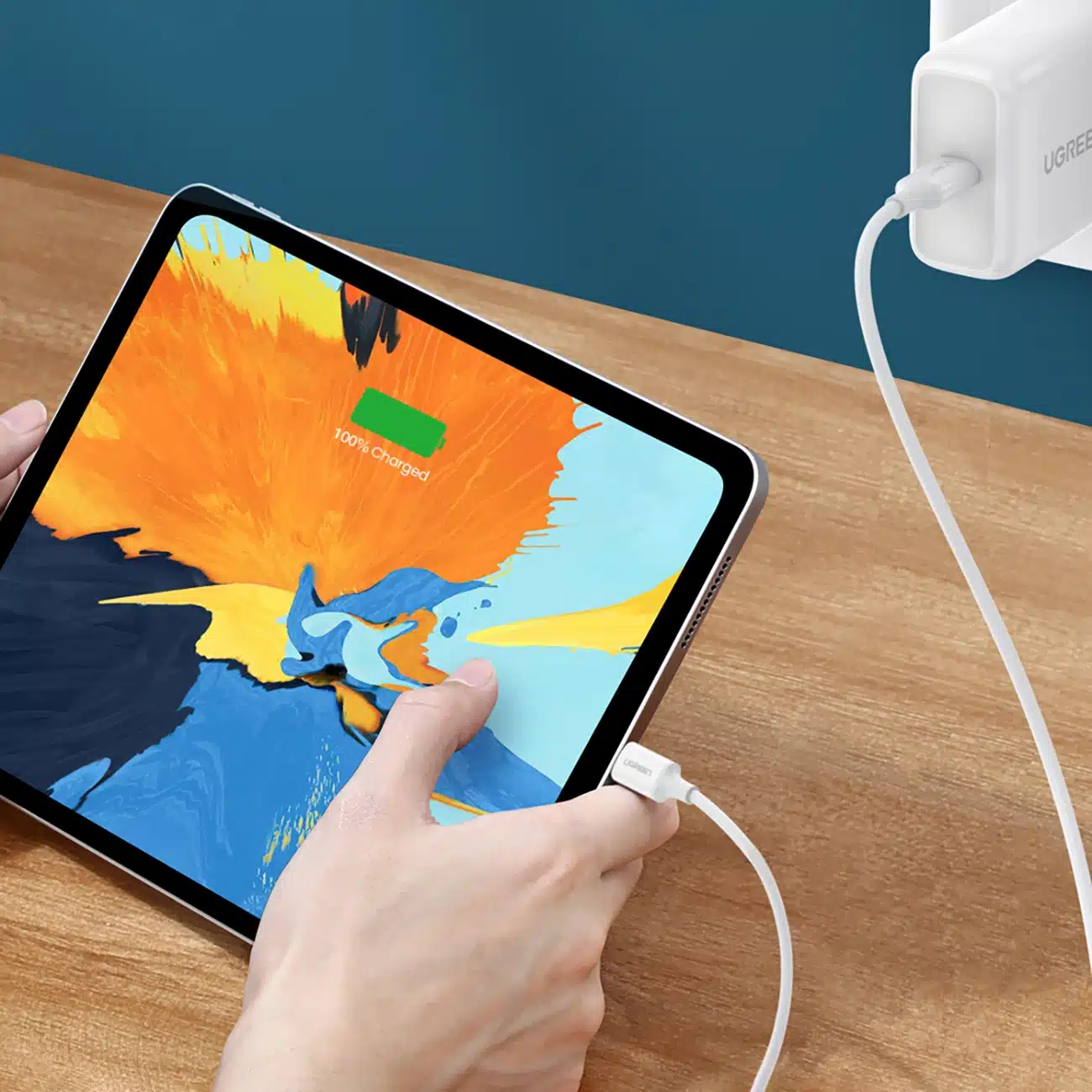 Ugreen US264 60519 καλώδιο USB-C / USB-C PD QC AFC 1.5m - λευκό - Image 3