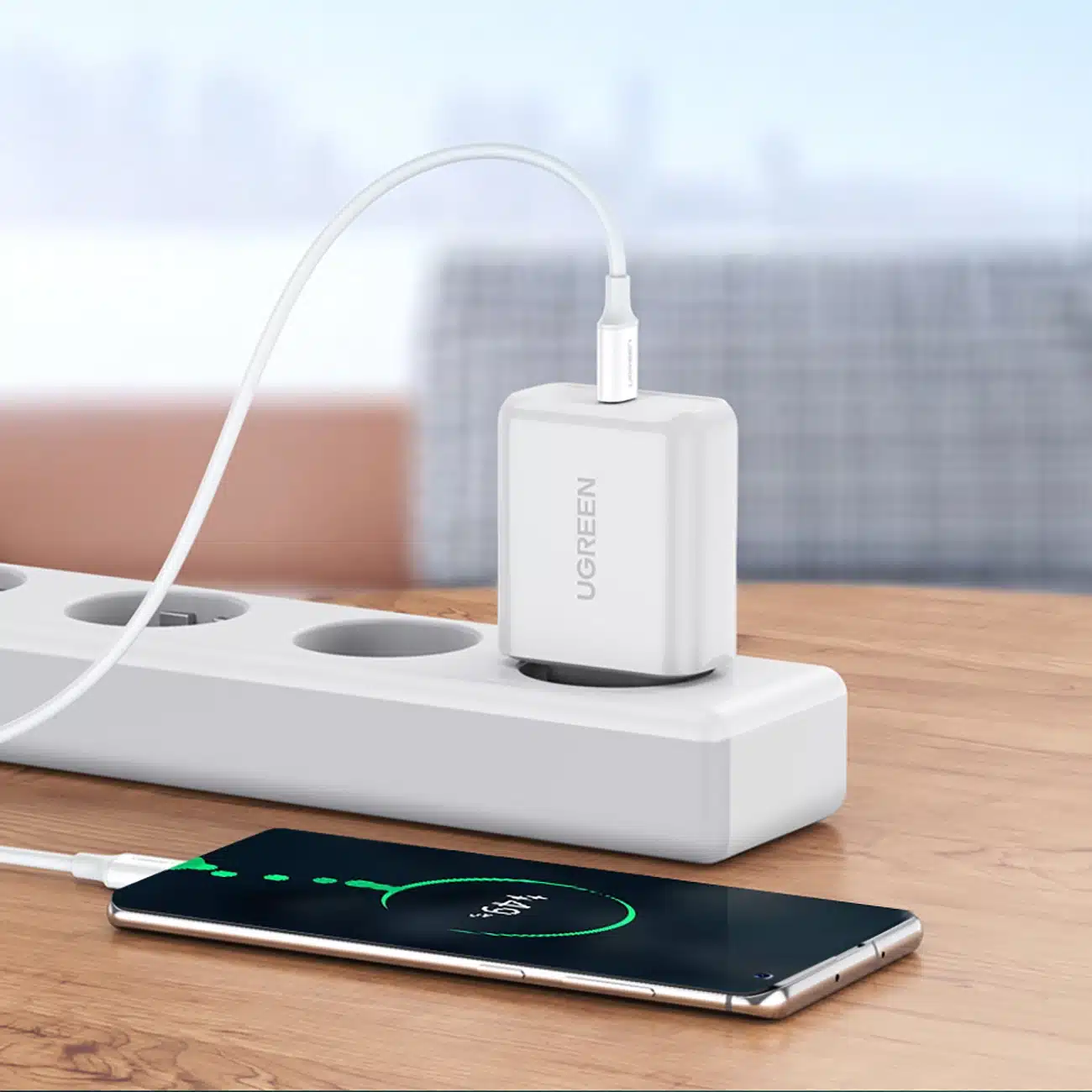 Ugreen US264 60518 καλώδιο USB-C / USB-C PD QC AFC 1m - λευκό - Image 4