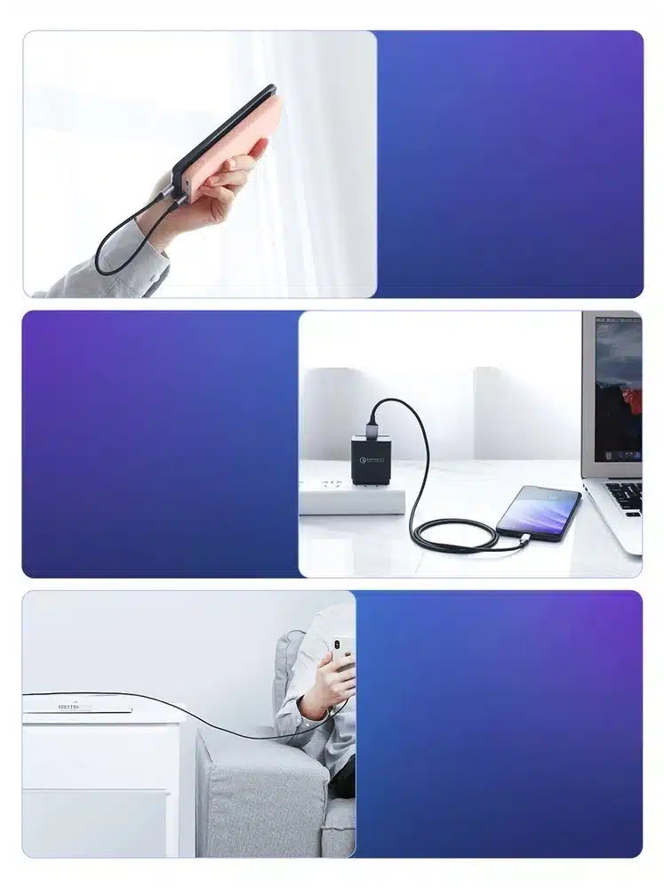 Ugreen US288 60124 καλώδιο USB-A / USB-C QC 3.0 3A 0.25m - γκρι - Image 11