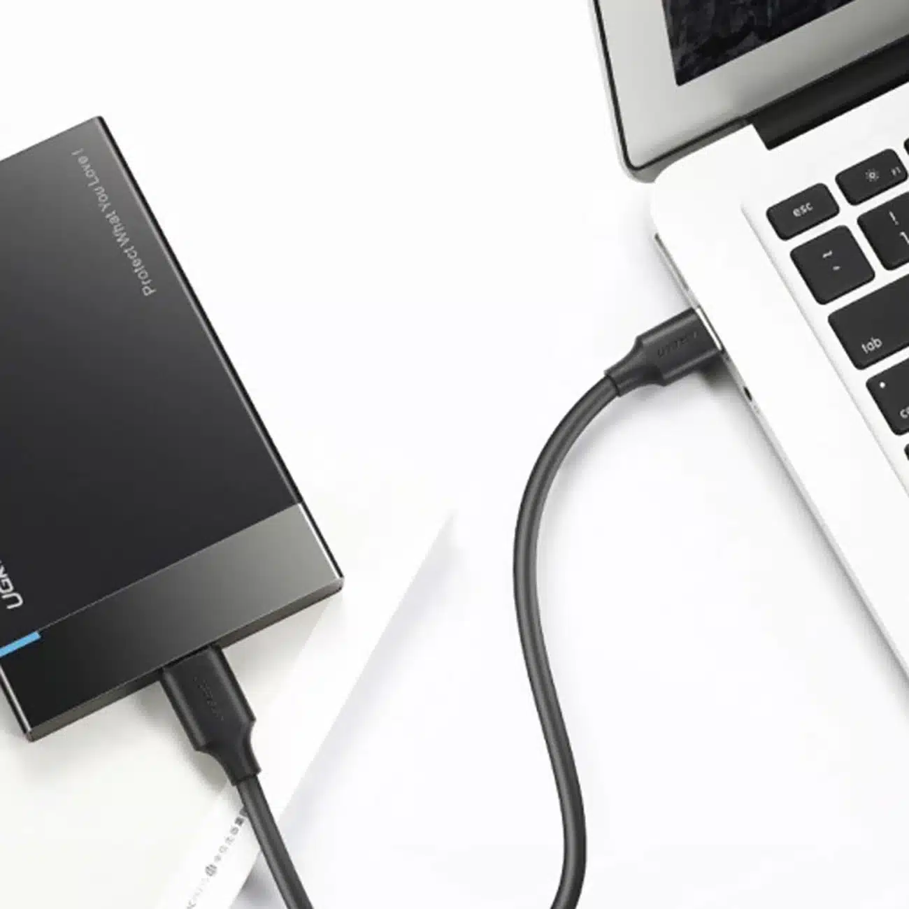Ugreen US184 20883 καλώδιο USB-A 3.0 / USB-C 3A 1.5m - μαύρο - Image 2