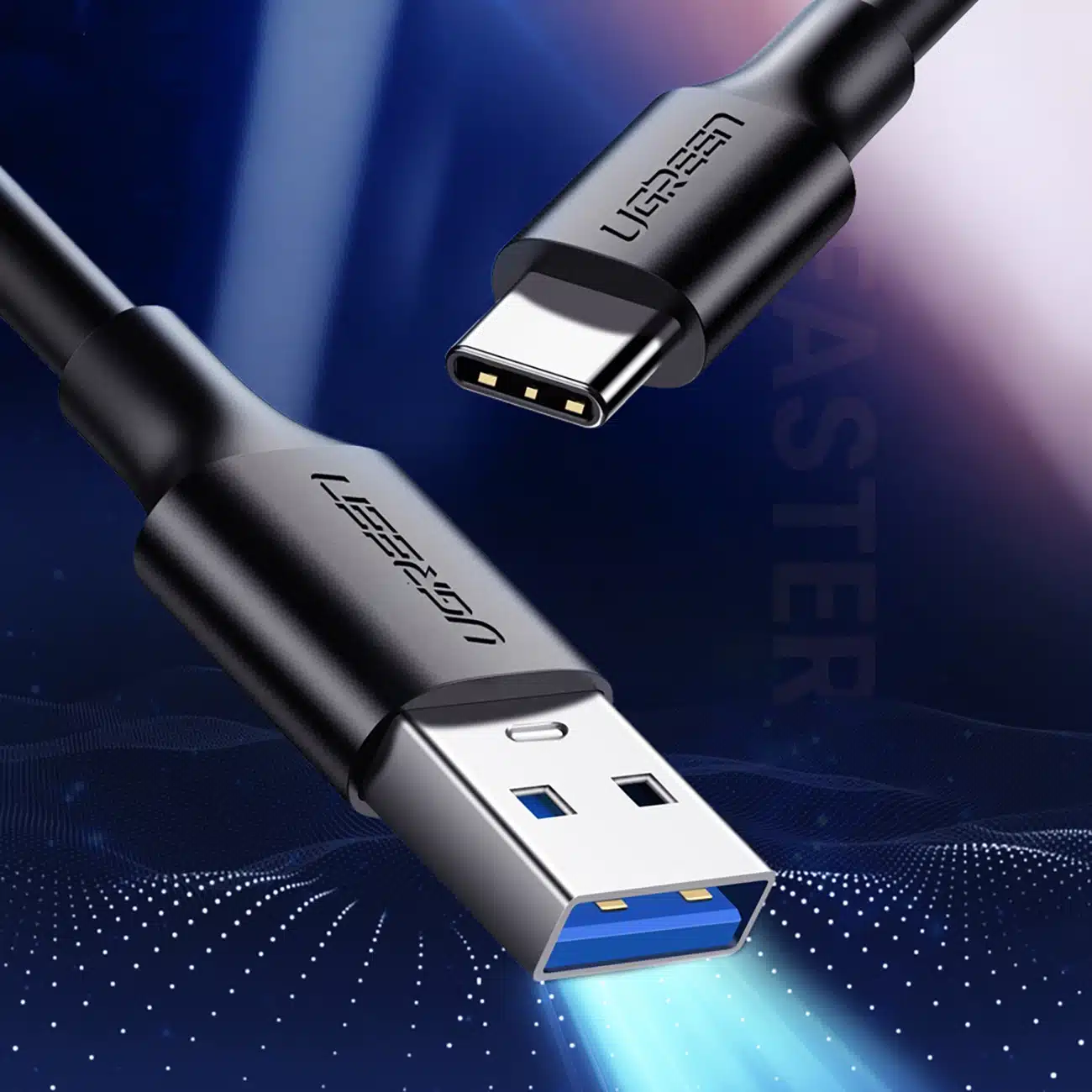 Ugreen US184 20883 καλώδιο USB-A 3.0 / USB-C 3A 1.5m - μαύρο - Image 7