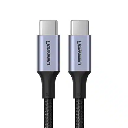 Ugreen US316 70428 USB-C - USB-C PD QC FCP καλώδιο 100W 5A 480Mb/s 1.5m - γκρι