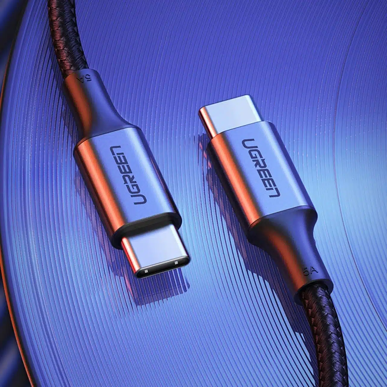 Ugreen US316 70428 USB-C - USB-C PD QC FCP καλώδιο 100W 5A 480Mb/s 1.5m - γκρι - Image 10