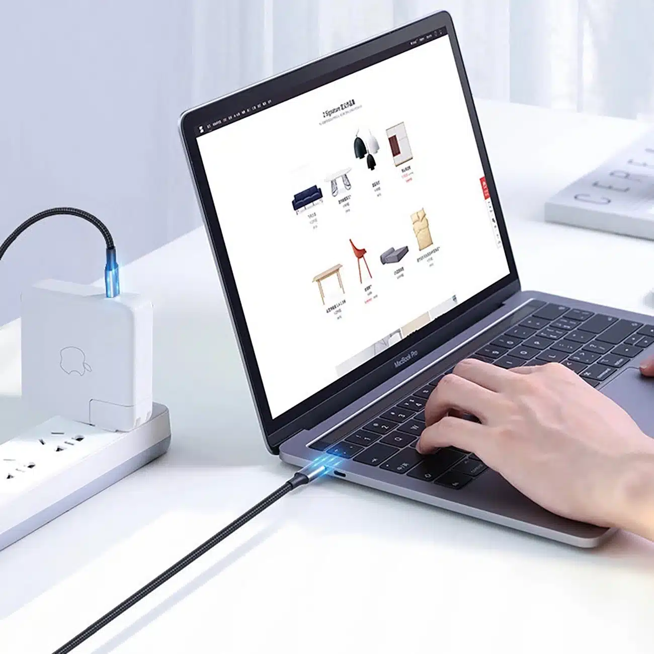 Ugreen US316 70428 USB-C - USB-C PD QC FCP καλώδιο 100W 5A 480Mb/s 1.5m - γκρι - Image 6