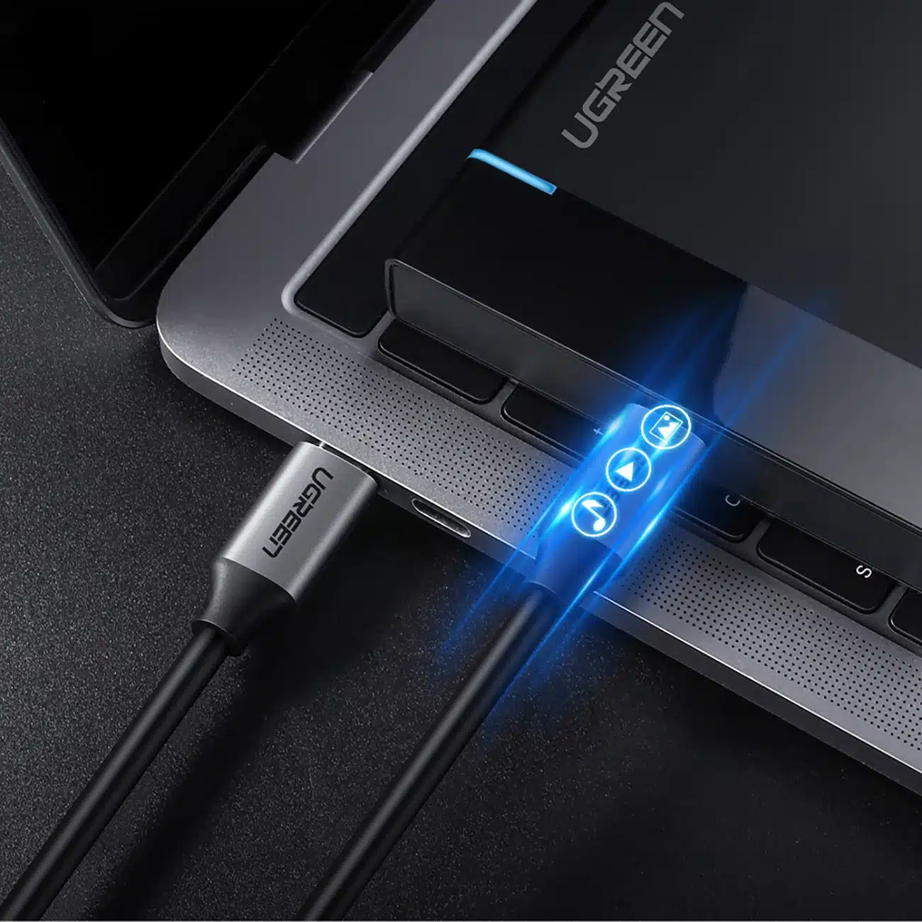 Ugreen US161 50751 καλώδιο USB-C 3.1 / USB-C 3.1 1.5m - γκρι - Image 5
