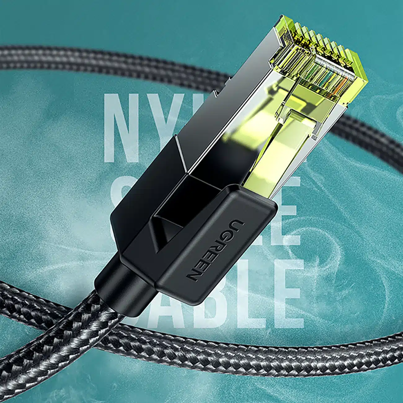 Ugreen NW150 80423 Καλώδιο Ethernet RJ45 Cat 7 10Gbps 2m - Μαύρο - Image 2