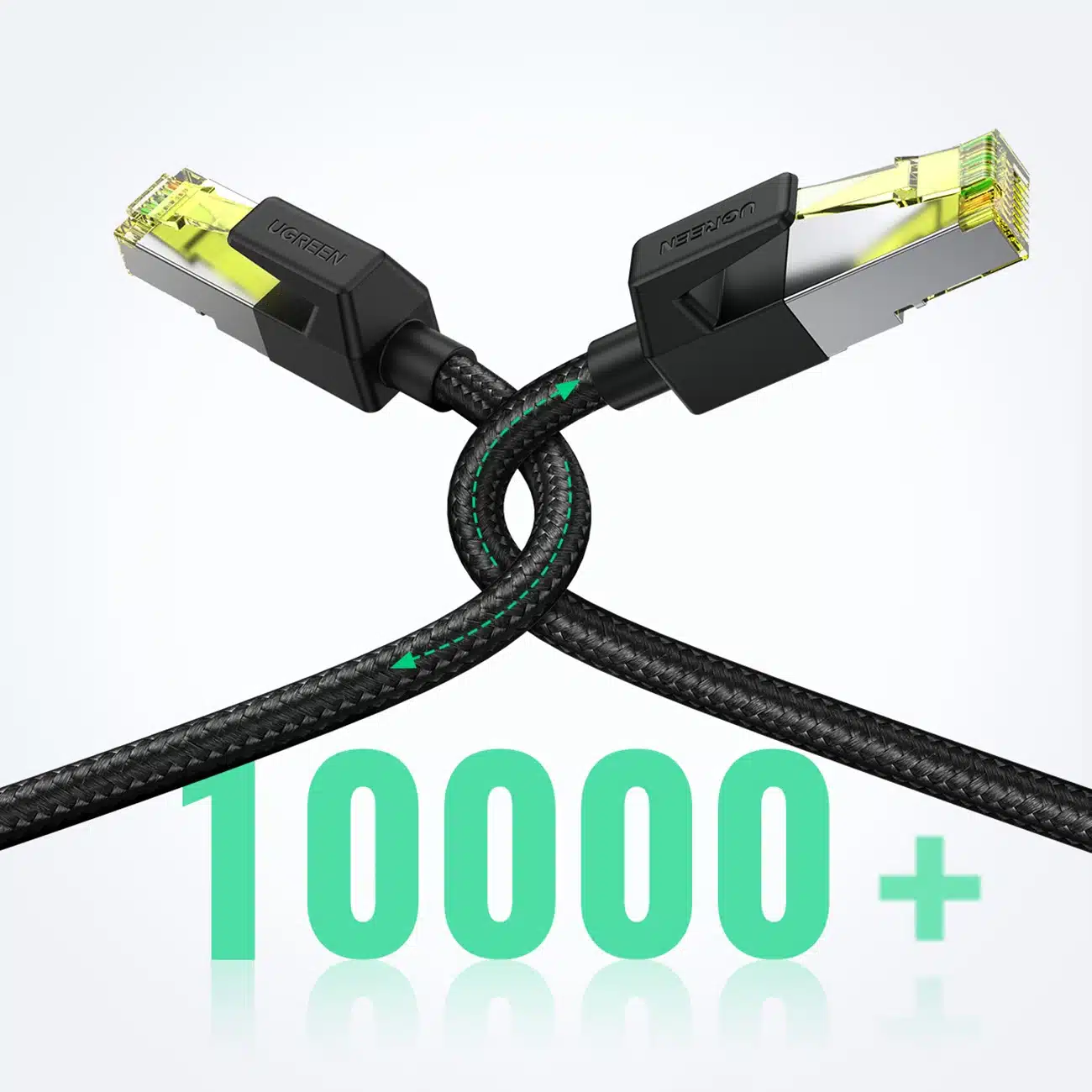 Ugreen NW150 80423 Καλώδιο Ethernet RJ45 Cat 7 10Gbps 2m - Μαύρο - Image 7