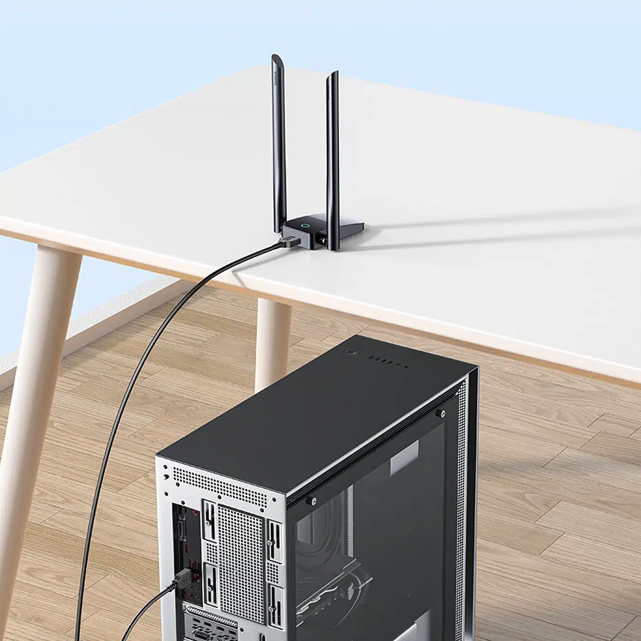 Baseus FastJoy B01317600111-05 Κάρτα δικτύου USB 1300 Mb/s - μαύρη - Image 11