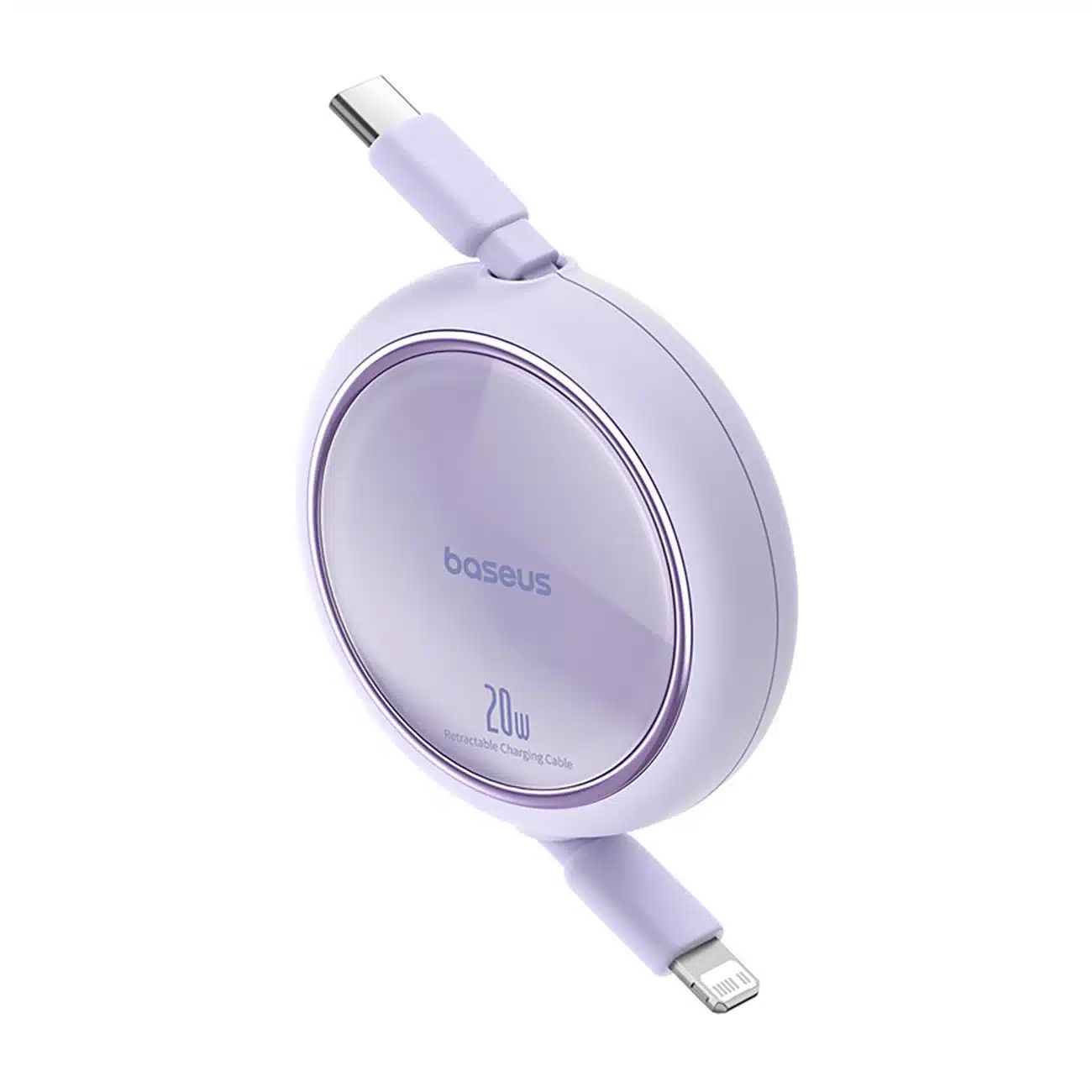 Baseus Free2Pull ανακλινόμενο καλώδιο USB-C / Lightning 20W 1m - μωβ - Image 2