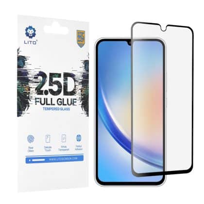 Lito - Γυαλί 2.5D FullGlue - Samsung Galaxy A34 5G - Μαύρο