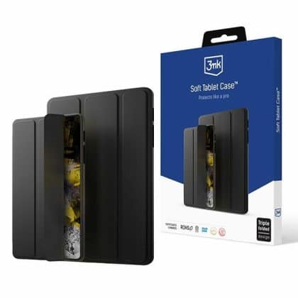 3MK Μαλακή Θήκη Tablet για iPad Pro 12.9" 4/5/ 6 gen μαύρο