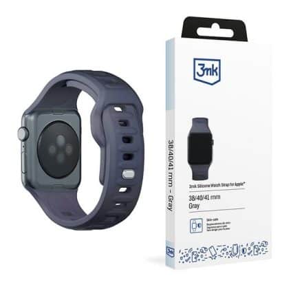 3MK Σιλικόνης Λουράκι Ρολογιού γκρι/γκρι για Apple Watch 38/40/41mm