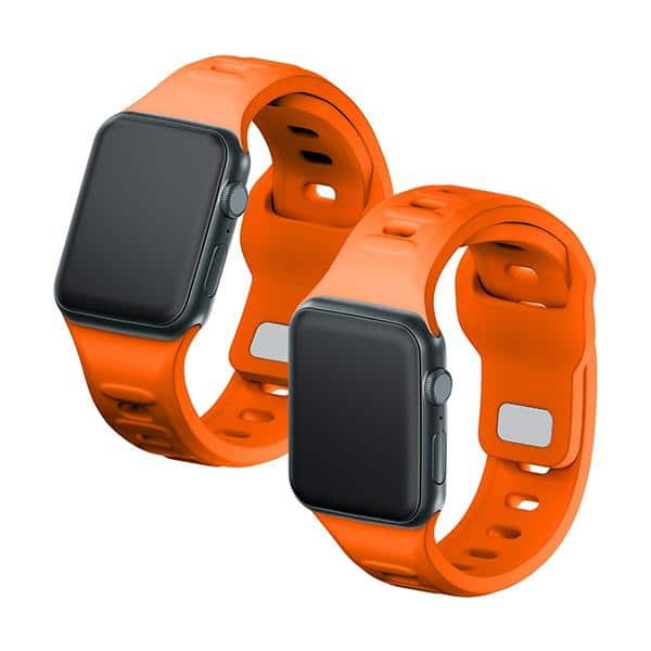3MK Πορτοκαλί Σιλικόνης Λουράκι Ρολογιού για Apple Watch 38/40/41mm - Image 5