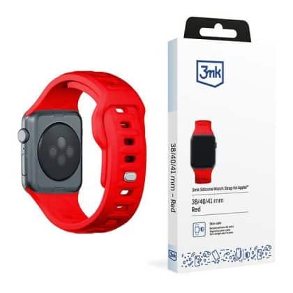3MK Σιλικόνης Λουράκι Ρολογιού κόκκινο για Apple Watch 38/40/41mm