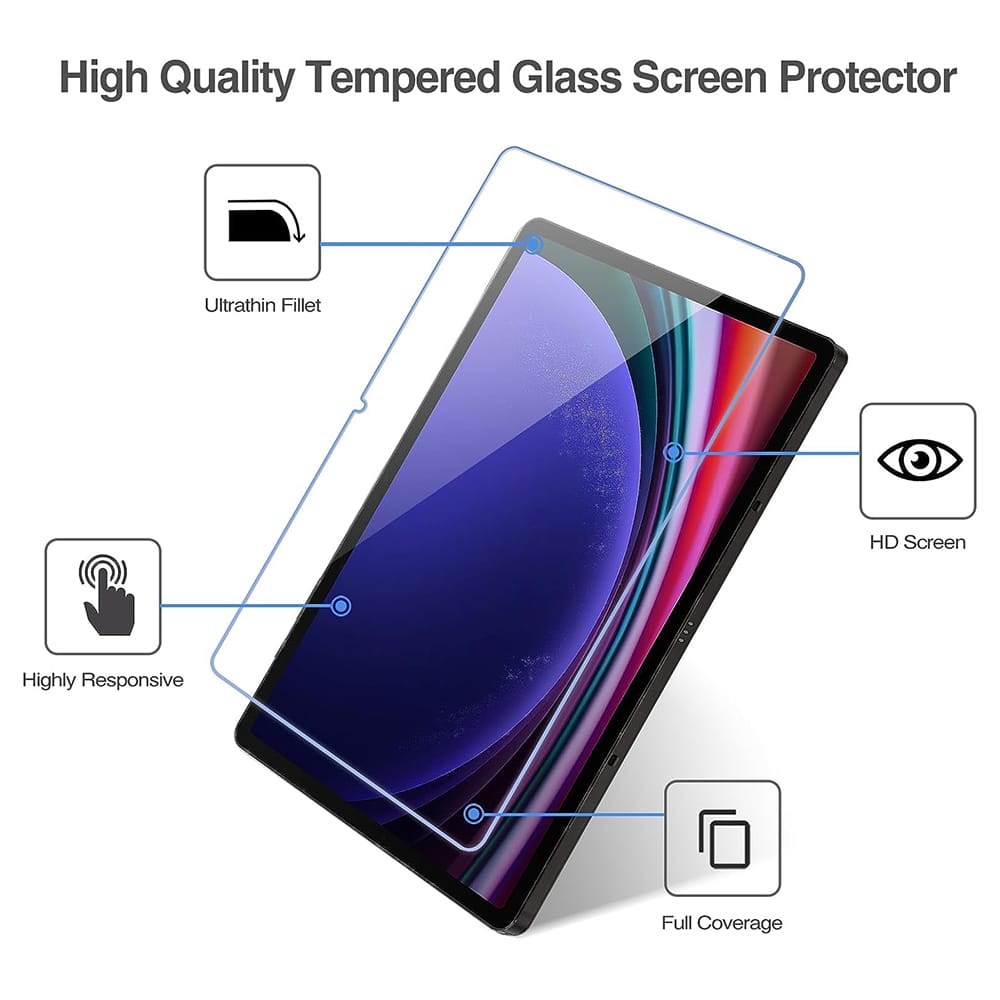 Lito - 2.5D Classic Glass - Samsung Galaxy Tab S9 / Tab S9 FE - Διάφανο - Image 4