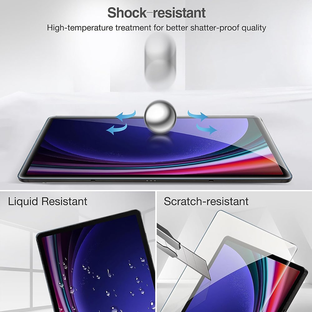Lito - 2.5D Classic Glass - Samsung Galaxy Tab S9 / Tab S9 FE - Διάφανο - Image 6