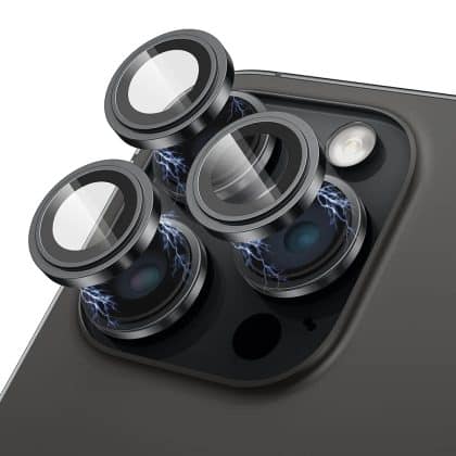 Lito - Προστατευτικό Γυαλί Κάμερας S+ - iPhone 15 Pro / 15 Pro Max - Μαύρο Τιτάνιο