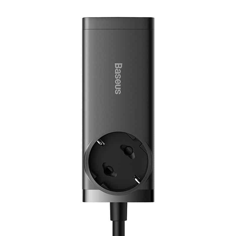 Baseus - Φορτιστής Τοίχου/Πολύπριζο (PSZM000401) - GaN3 Pro, 2xUSB, 2xUSB-C, AC, 100W - Μαύρο - Image 3